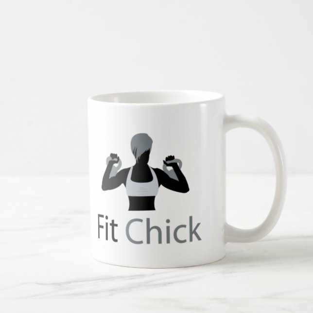 Färdig chick med Kettlebells Kaffemugg (Höger)