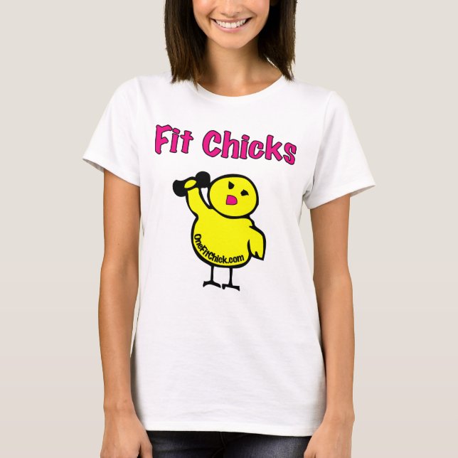 Färdig chickdam tshirt t shirt (Framsida)