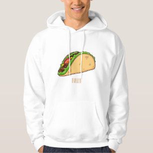 Färdig illustration av tecknad hoodie