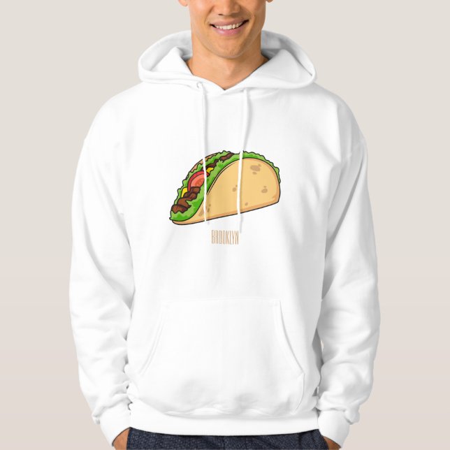 Färdig illustration av tecknad hoodie (Framsida)