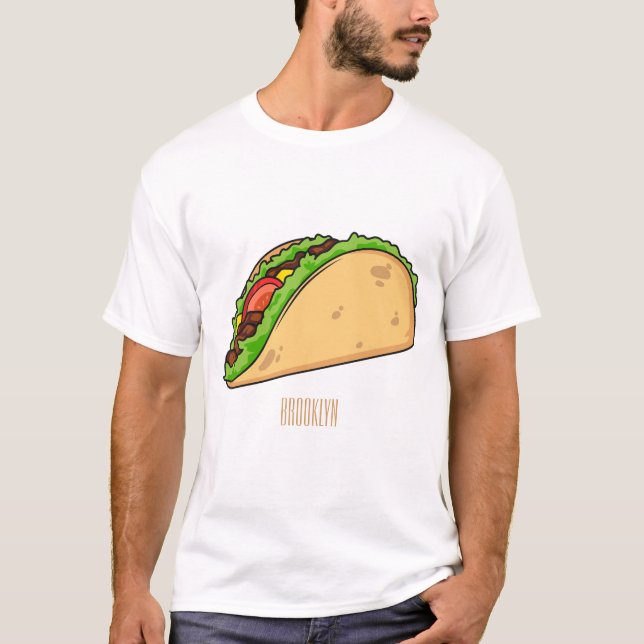 Färdig illustration av tecknad t shirt (Framsida)