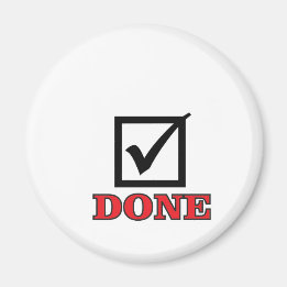 färdig kontrollmarkering magnet