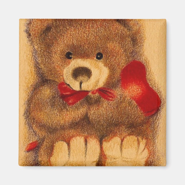 Färdig Nalle Magnet (Framsidan)