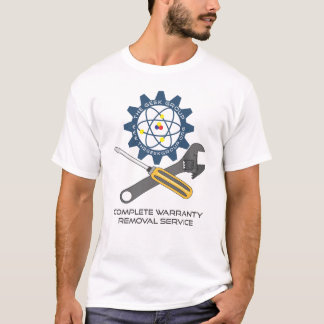 Färdig tjänste- garantiborttagning t shirt