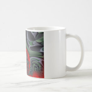 Färdig utskrift av röd Aurora Kaffemugg