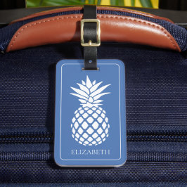 Färdig White Pineapple på Blå Bagagebricka