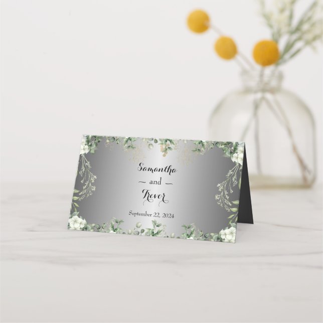 Färdiga blodkroppar: Silver-dekoraten och Gilded R Placeringskort (Baksida)