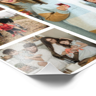 Färdiga minnen: Anpassade 4 Fotokollage Fototryck