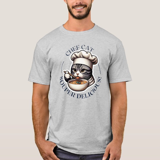 Färdigberedd: Cat Chef T-Shirt T-Shirt (Framsida)