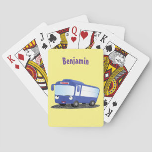 Färdigblått illustration av den moderna tecknaden  casinokort