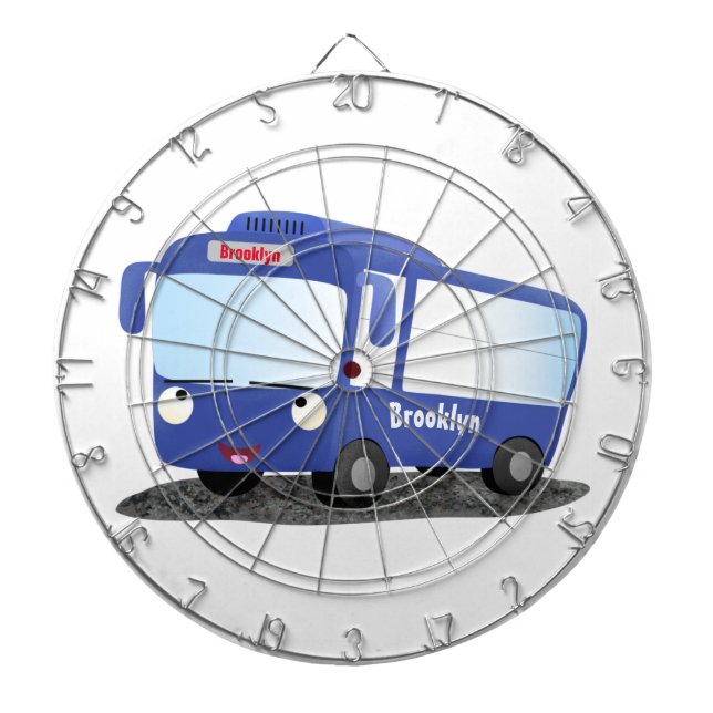Färdigblått illustration av den moderna tecknaden  darttavla (Framsidan)