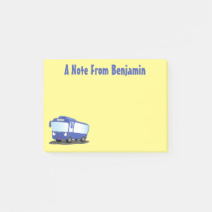 Färdigblått illustration av den moderna tecknaden post-it block