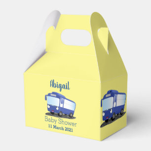 Färdigblått illustration av den moderna tecknaden  presentaskar