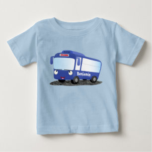 Färdigblått illustration av den moderna tecknaden t shirt
