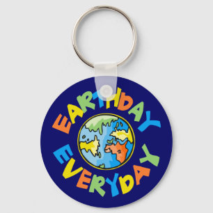 Färdigfärgad jorddag nyckelring