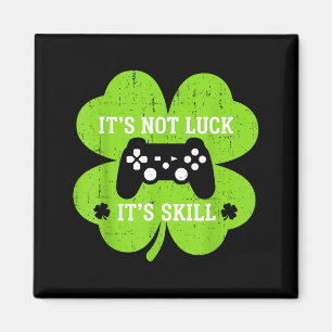 Färdighet inte tur rolig shamrock spelare st patri magnet