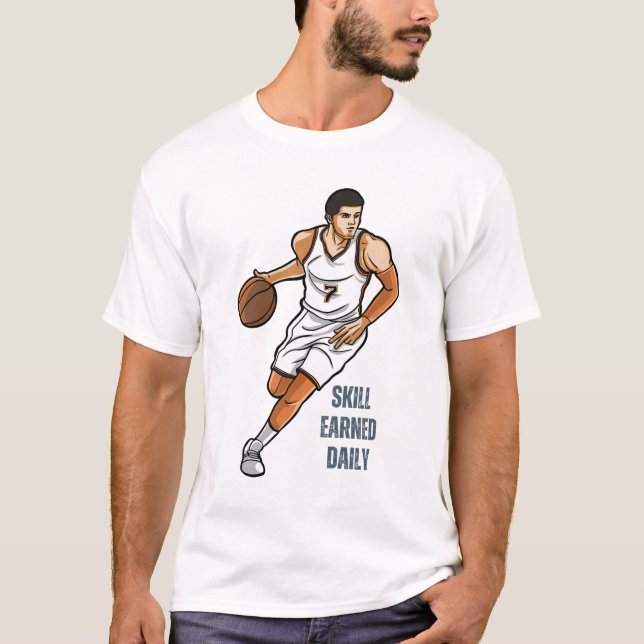 Färdighet Tjänad Dagligen T Shirt (Framsida)