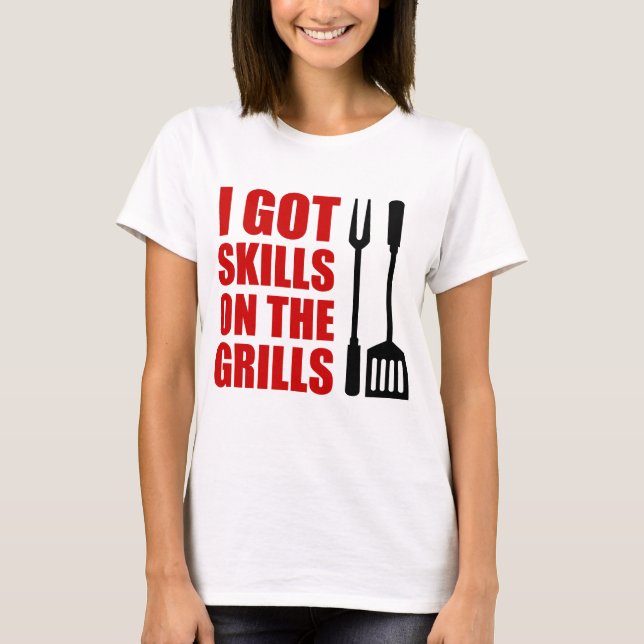 Färdigheter På Grillarna Tee (Framsida)