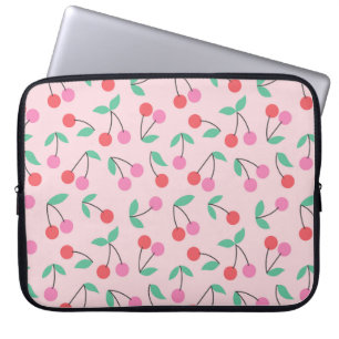 Färdigkörsbärssystemet i mönster är sömlöst. Vinta Laptop Fodral