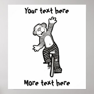 Färdigställd Unicle Monkey Poster