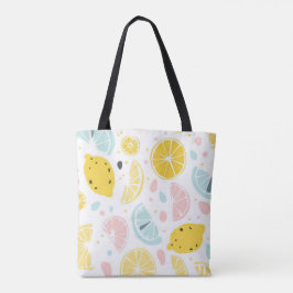 Färdigställning av Citrus Fruit Tote Bag Tygkasse