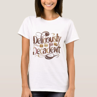 Färdigt dekadent kakor och chokladdesign t shirt