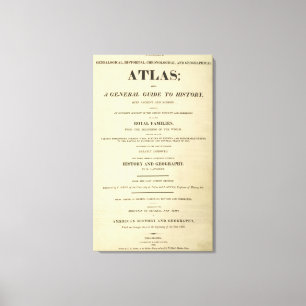 Färdigt genealogiskt för titelsida, historiskt canvastryck