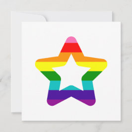 Färdigt HBT TQ-Pride Regbow Flagga jul Star Ho Julkort