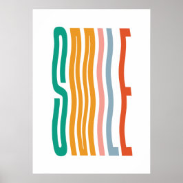 Färdigt leende fras ungrum poster