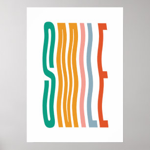 Färdigt leende fras ungrum poster