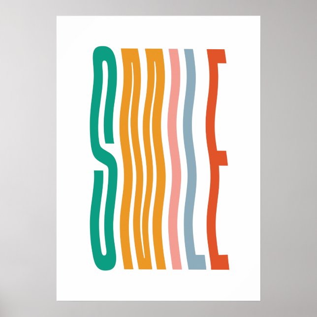 Färdigt leende fras ungrum poster (Framsidan)