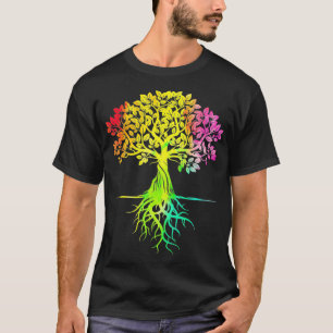 Färdigt liv är Verkligen Bra Vintage unikt Träd A T Shirt