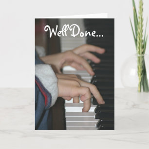 Färdigt Piano-provningskort Kort