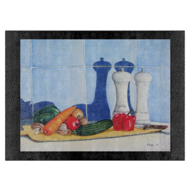 färdigt, stillastående livsmålning av grönsaker (Framsidan)