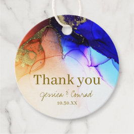 Färdigt tack och meddelande Bröllop Gåvor Etiketter