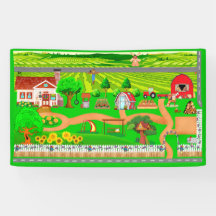 Färdplan för bilar 3 x 5 banderoller