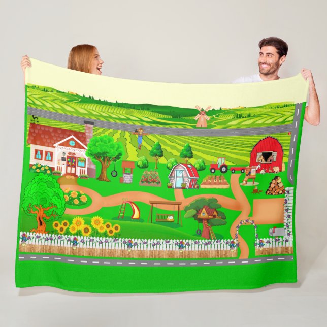 Färdvägar för bilar fleecefilt (På plats)