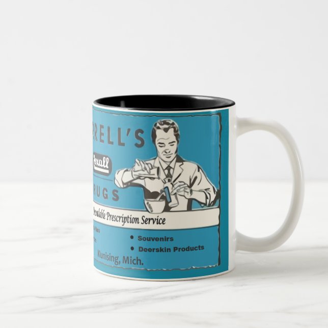 Farell förgiftar Munising, MI Två-Tonad Mugg (Höger)