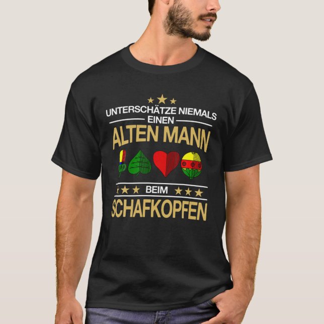 Fårens huvudkortsspel Sälj Gift Idea T Shirt (Framsida)