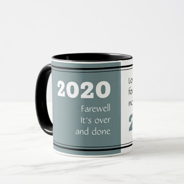 FAREWELL 2020 | Tittar framåt 2021 | Nytt år Mugg (Framsida vänster)
