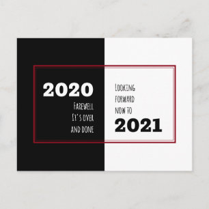 FAREWELL 2020 Tittar framåt 2021 Nytt år Vykort