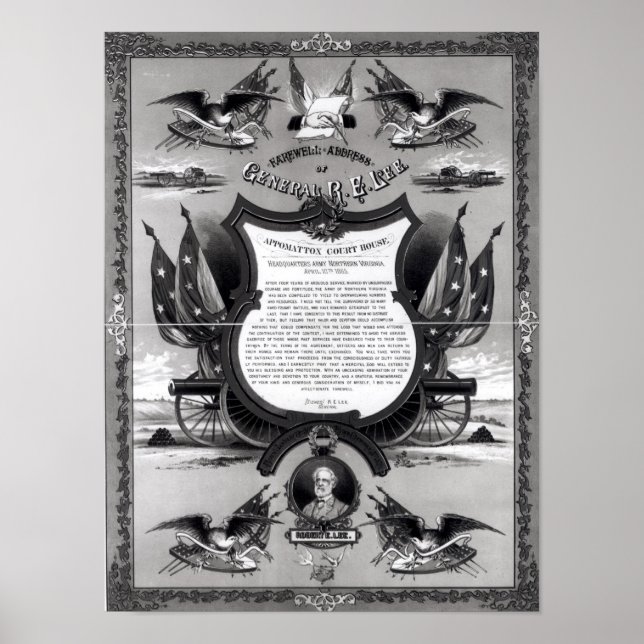 Farewell Adress of General Robert E. Lee Poster (Framsidan)