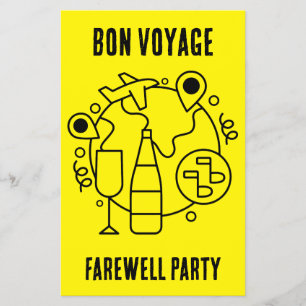 Farewell Bon Voyage Party Flygblad