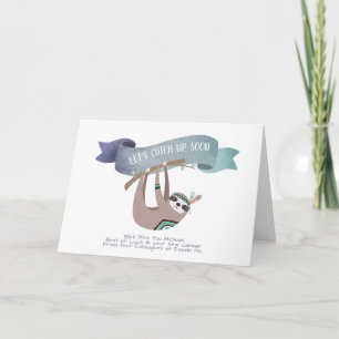 Farewell Chef Colleague Card - Catup SLOTH Kort