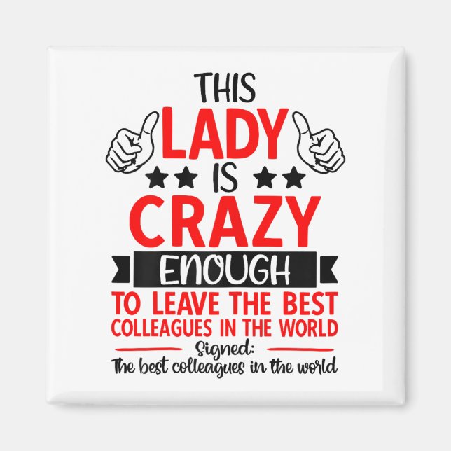 Farewell Coworker Leaving Job, Coworker Going Away Magnet (Framsidan)