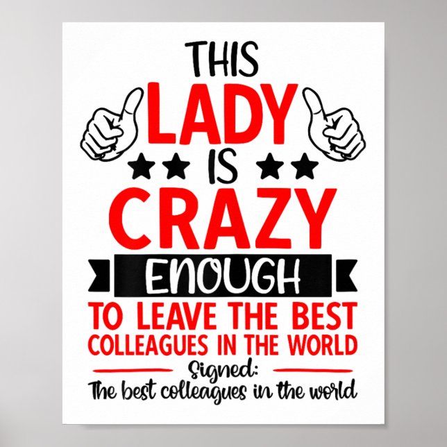 Farewell Coworker Leaving Job, Coworker Going Away Poster (Framsidan)