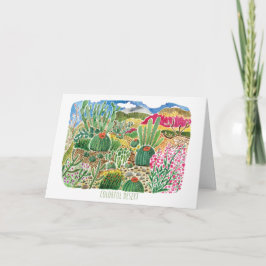 Farewell - Good-Adjö Desert Liggande Greeting Card Kort