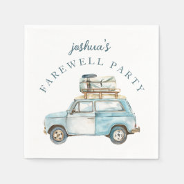 Farewell Grad Cute Car går över Party Pappersservett