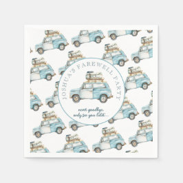 Farewell Grad Cute Car går över Party Pappersservett