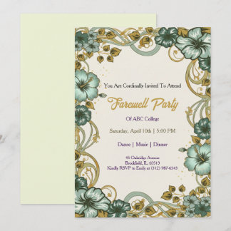 Farewell Invitation Template Inbjudningar